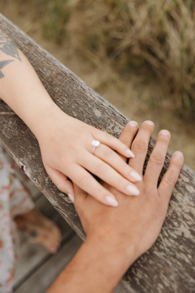 stunning closeup shot of the engagement ring