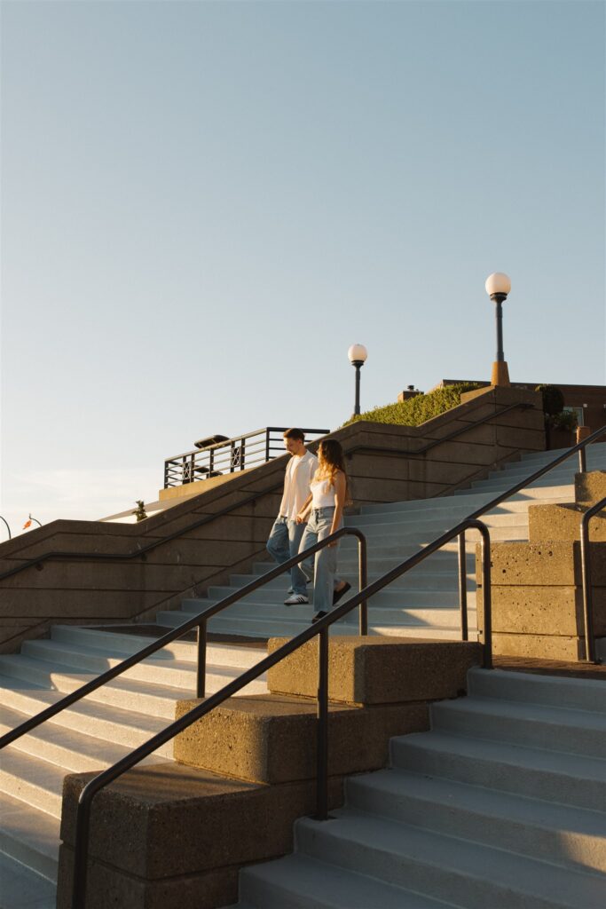 This Woodmark Hotel Engagement Session in Kirkland Felt Straight Out of a Romance Movie