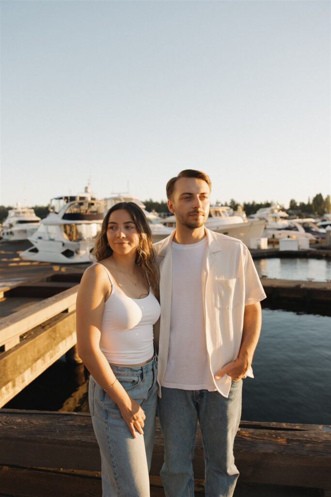 This Woodmark Hotel Engagement Session in Kirkland Felt Straight Out of a Romance Movie