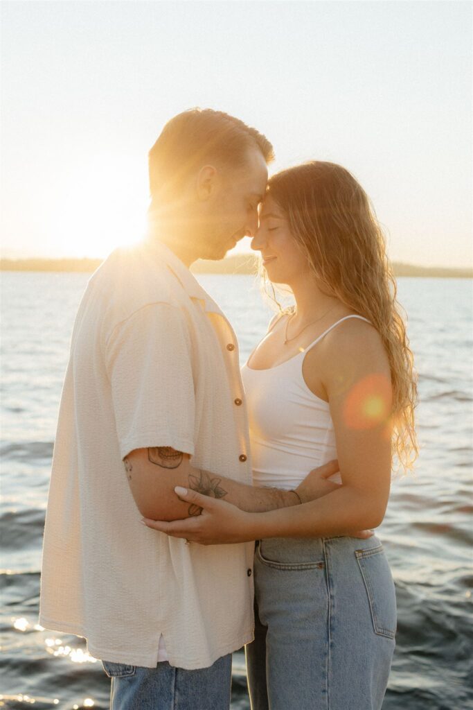 golden hour couple portraits
