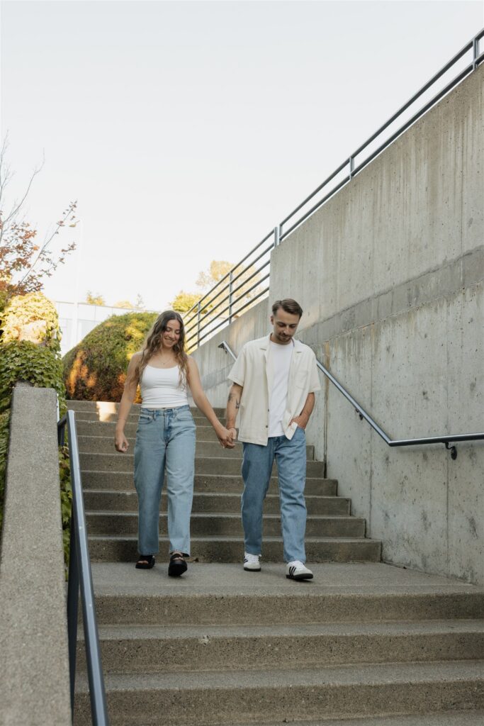 This Woodmark Hotel Engagement Session in Kirkland Felt Straight Out of a Romance Movie