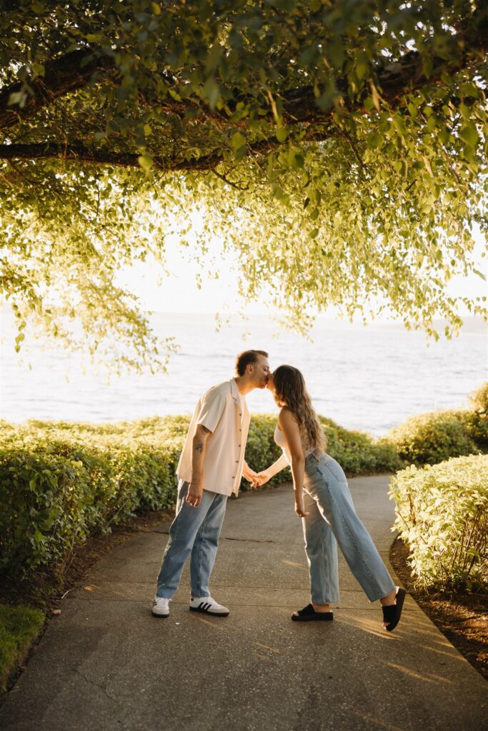 This Woodmark Hotel Engagement Session in Kirkland Felt Straight Out of a Romance Movie