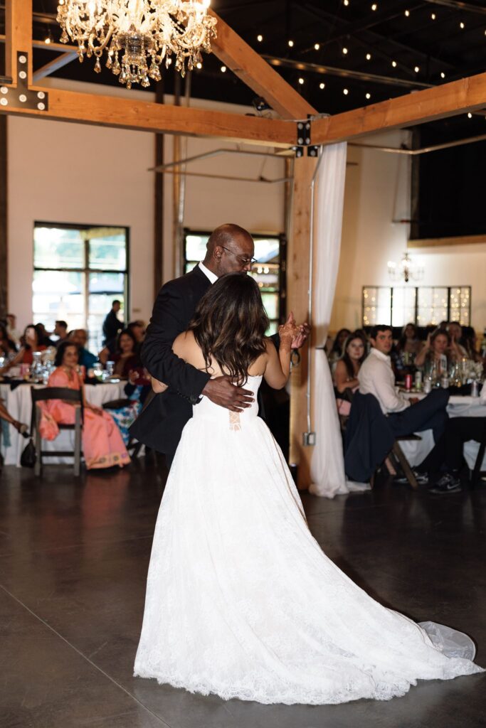 cute picture of the bride and her dad dancing