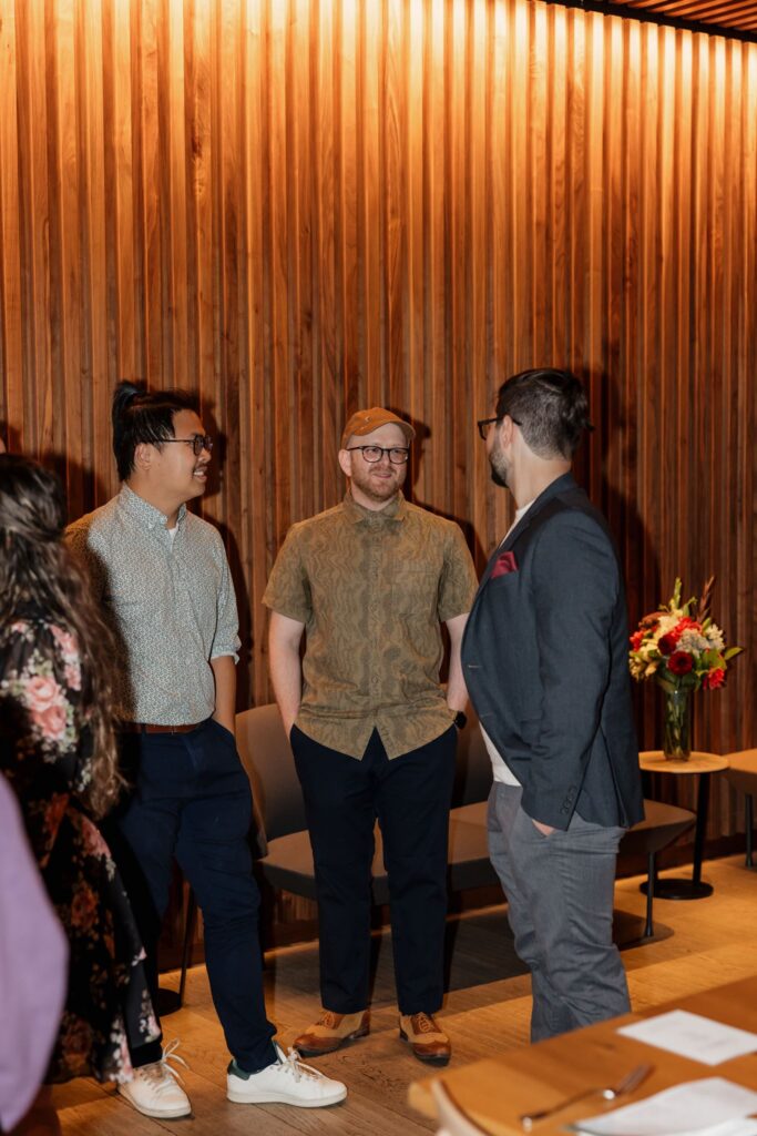 guests at the tea ceremony the night before