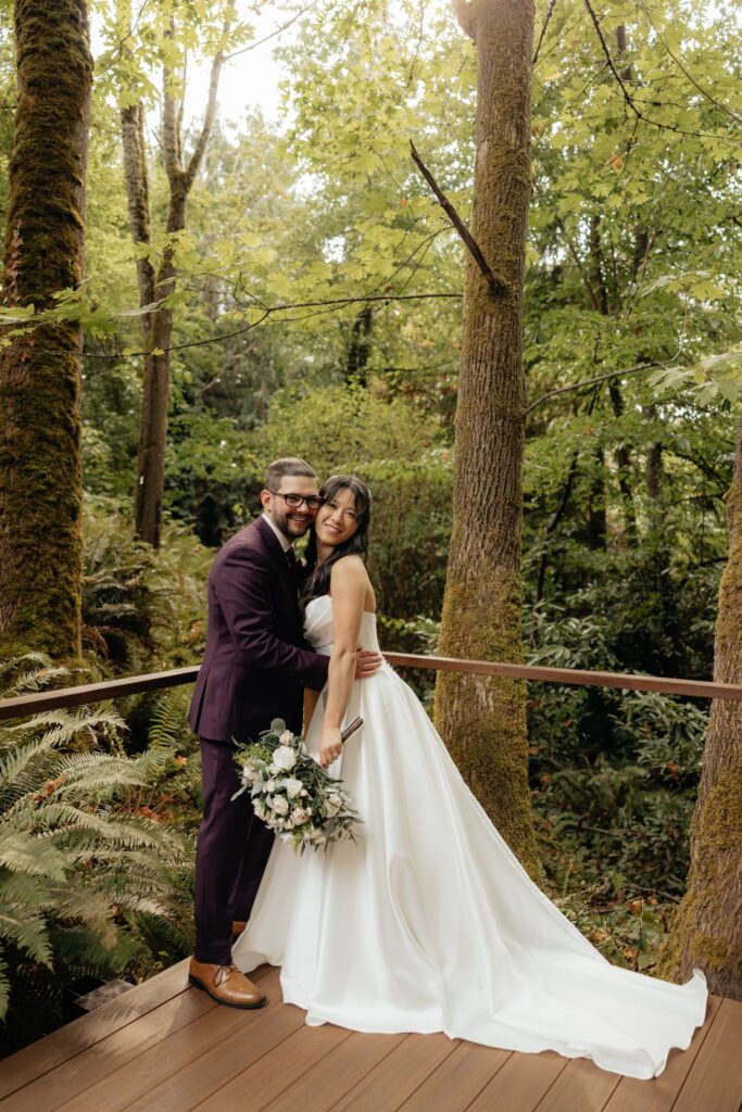 Romantic Mercer Island Wedding with a Tea Ceremony and Candlelit Reception Vibes