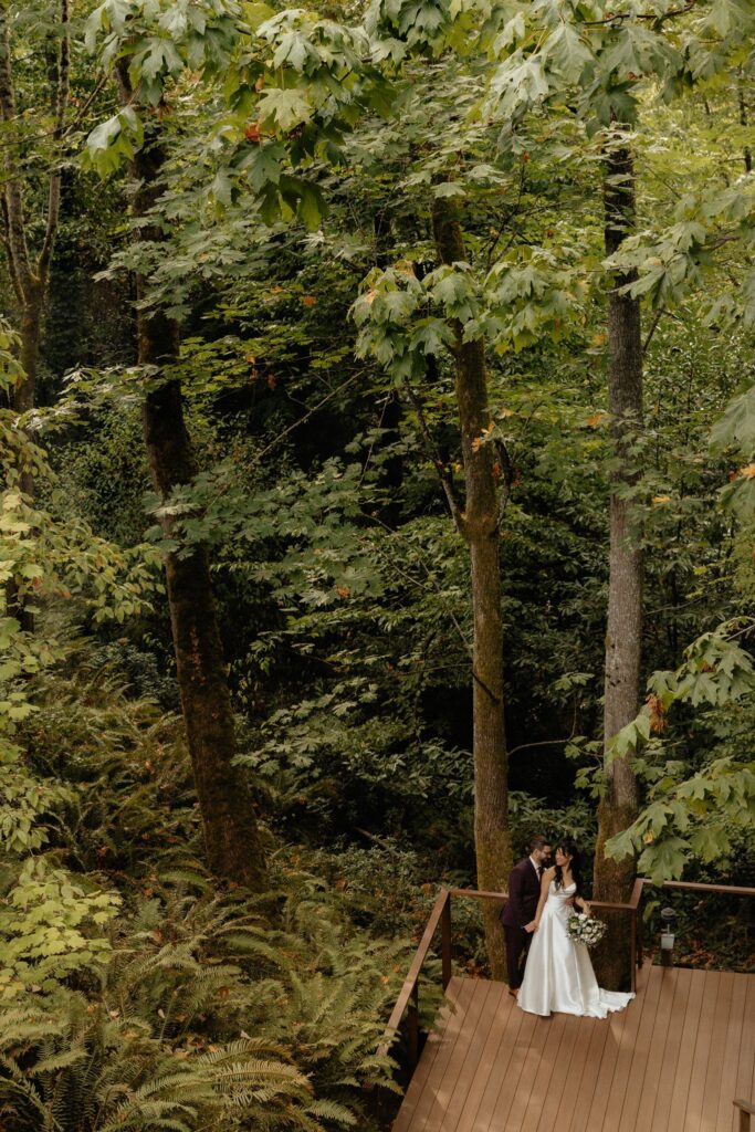 Romantic Mercer Island Wedding with a Tea Ceremony and Candlelit Reception Vibes