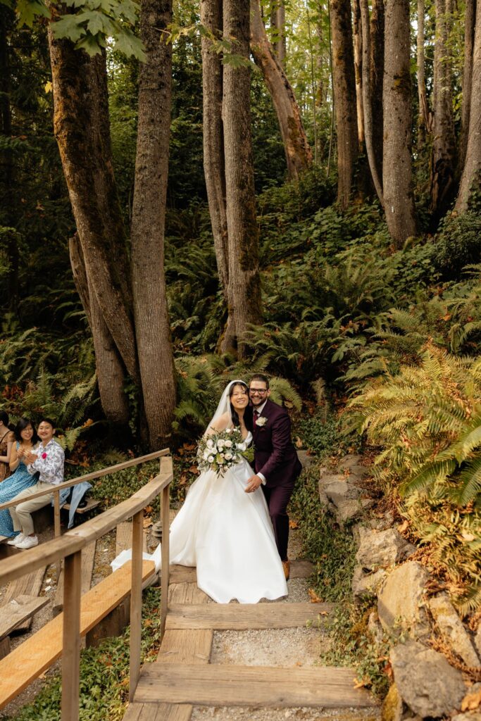 Romantic Mercer Island Wedding with a Tea Ceremony and Candlelit Reception Vibes