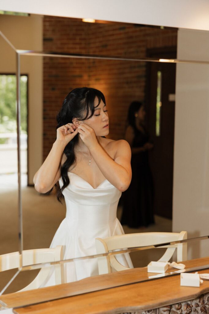 bride getting ready for her dream wedding ceremony
