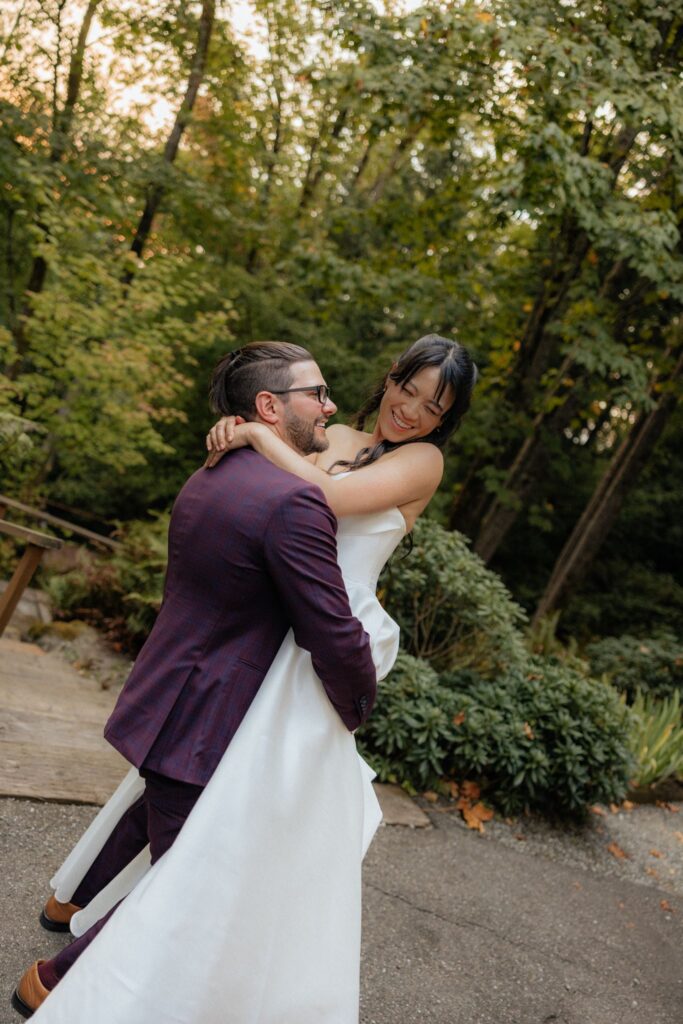 Romantic Mercer Island Wedding with a Tea Ceremony and Candlelit Reception Vibes