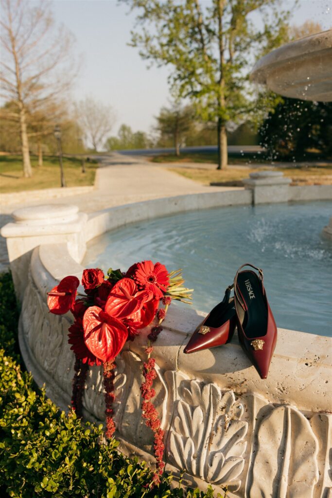 Stunning picture of the wedding shoes