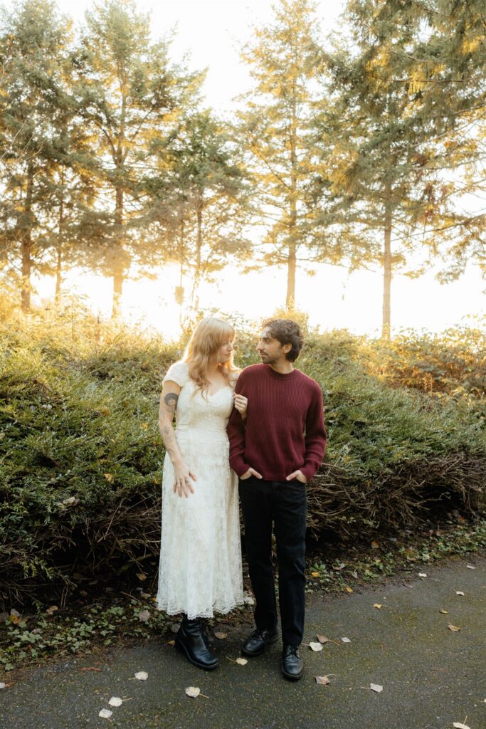 Moody Waterworks Gardens Engagement Photos in Renton, WA | Rain & Alex