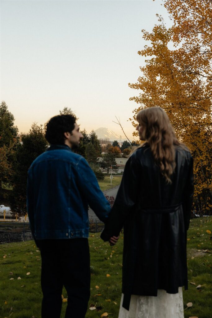 Moody Waterworks Gardens Engagement Photos in Renton, WA | Rain & Alex