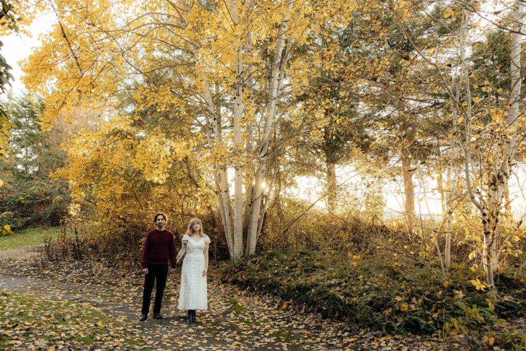 Moody Waterworks Gardens Engagement Photos in Renton, WA | Rain & Alex