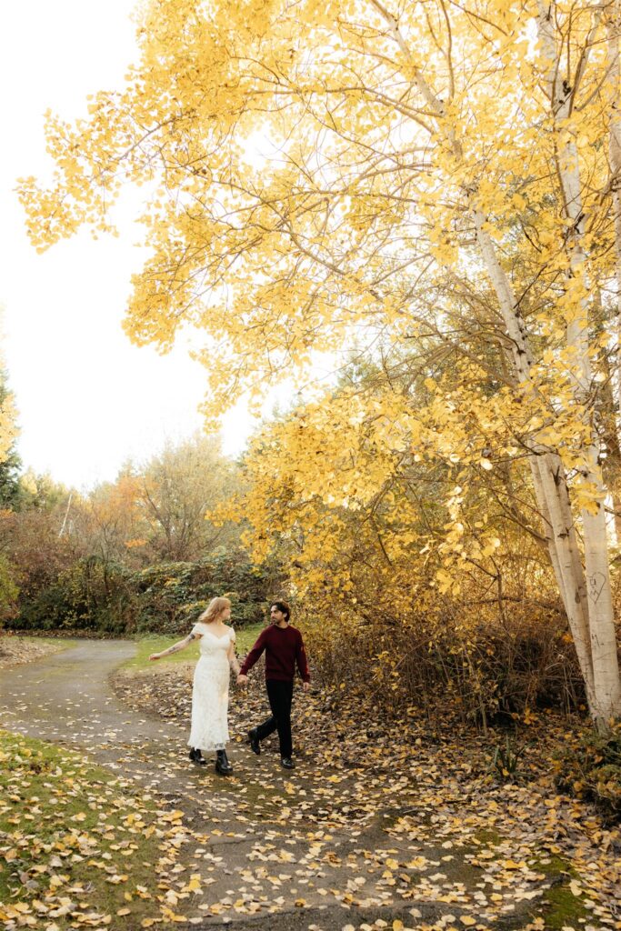 cute picture of the newly engaged couple at their dream photoshoot