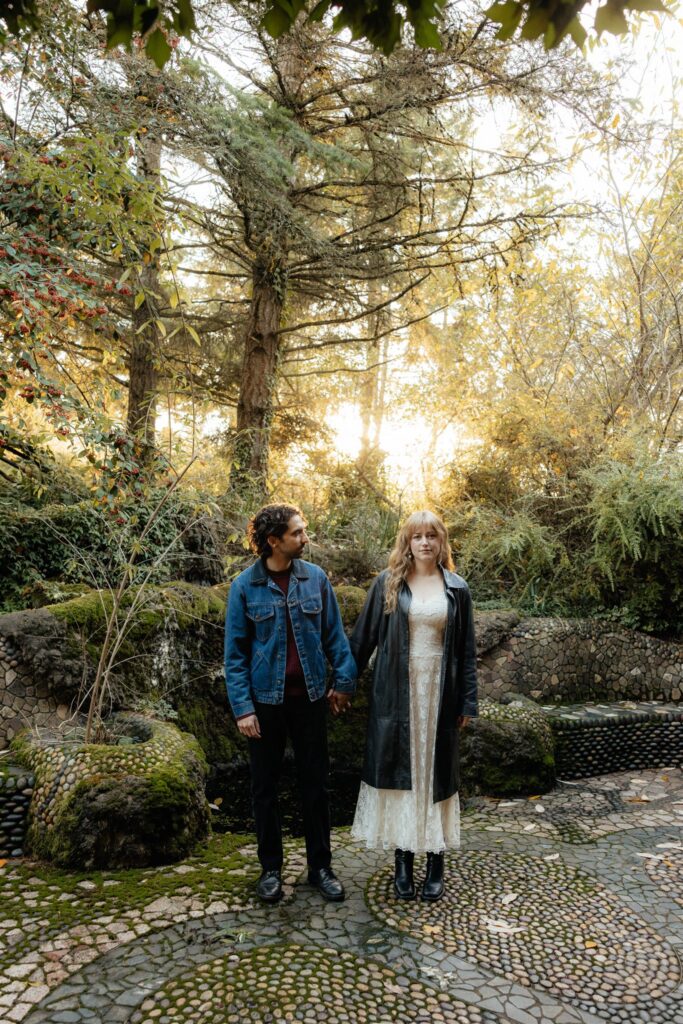cute couple at their dream engagement photos