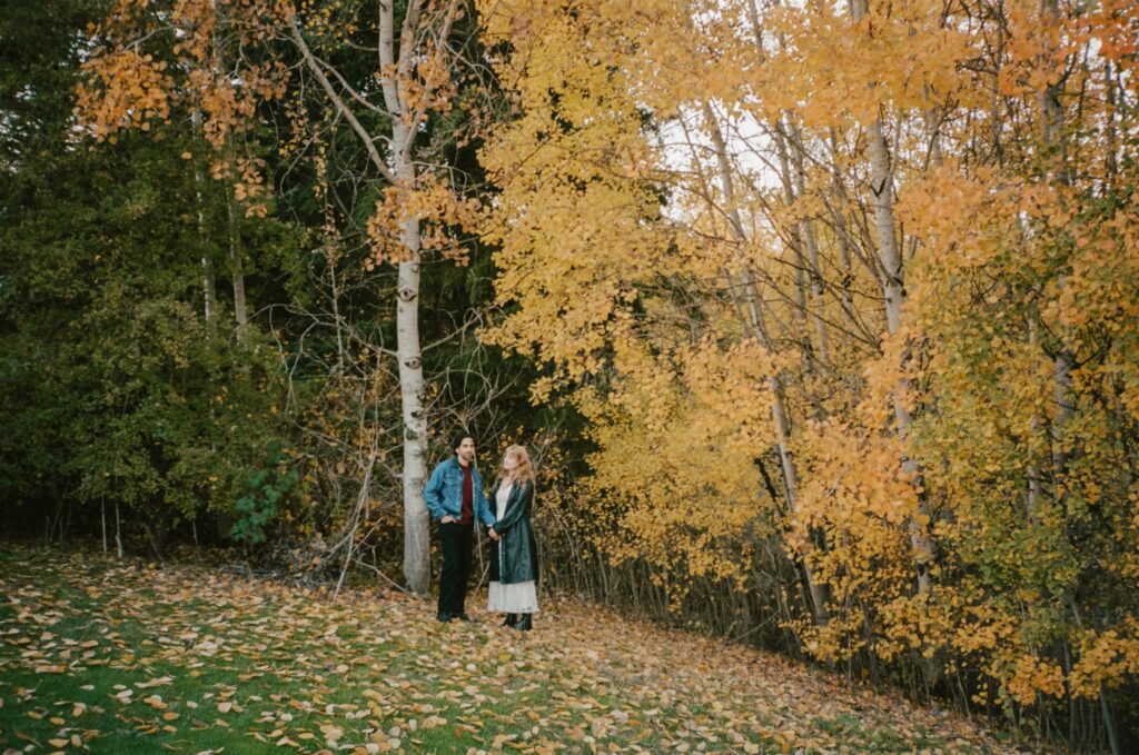 couple playing with each other during their photoshoot