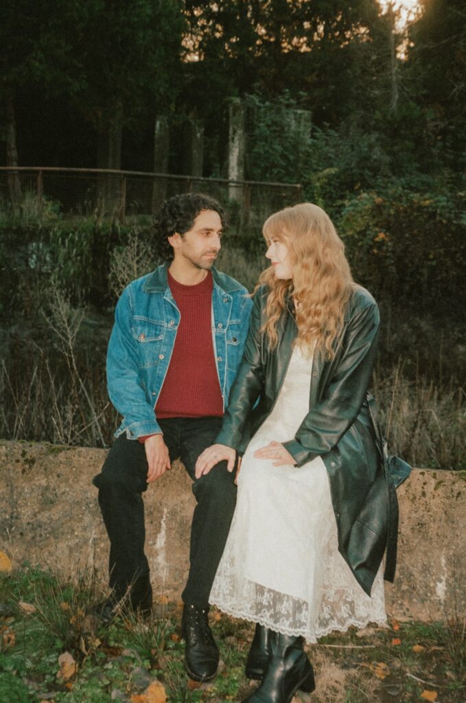 couple holding hands during their photoshoot