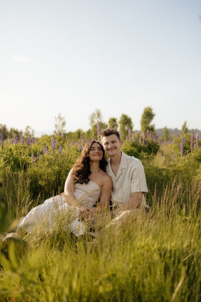 golden hour couple portraits in VA