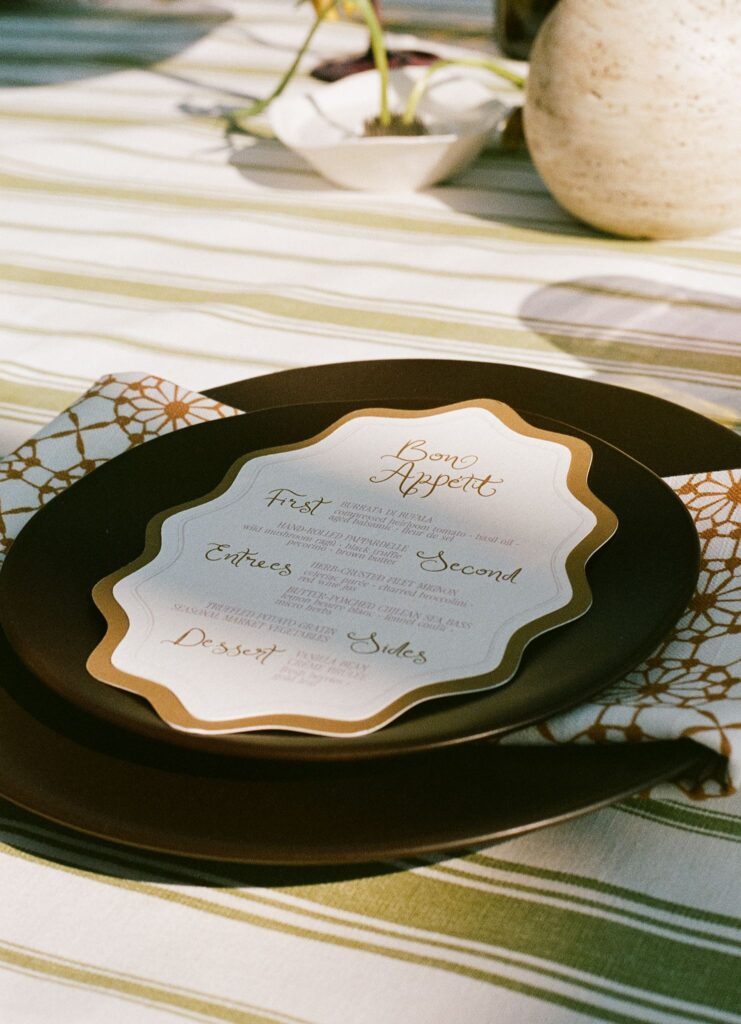 elegant and timeless wedding reception details