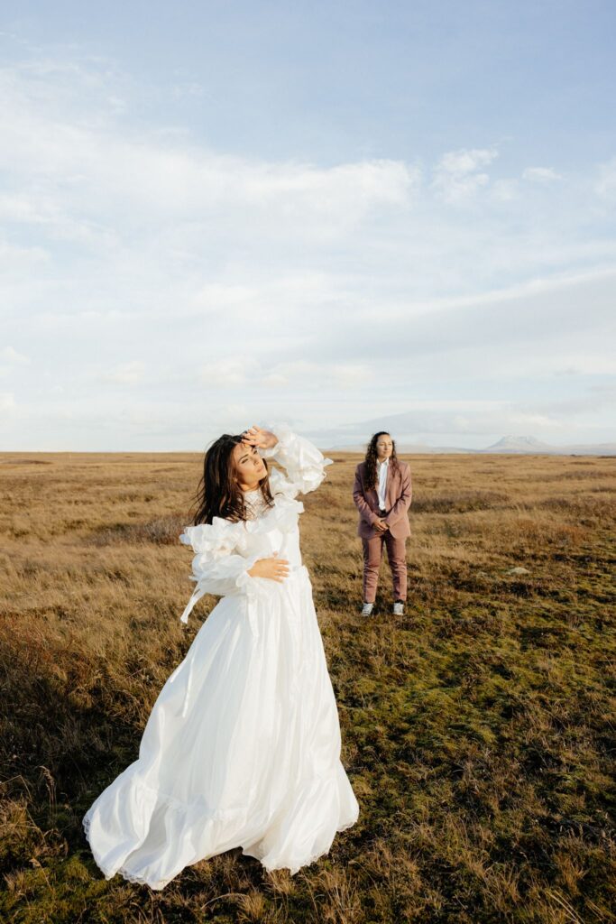 couple at their adventurous elopement