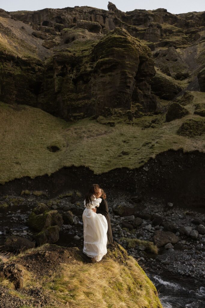 cute picture of the couple at their dream elopement