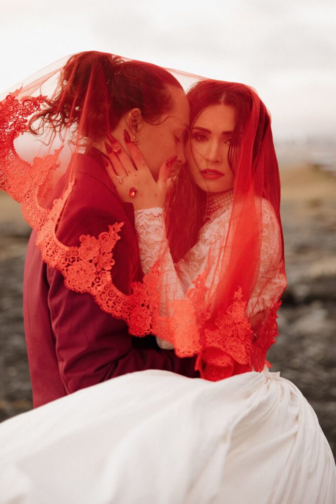 cute picture of the couple at their dream elopement