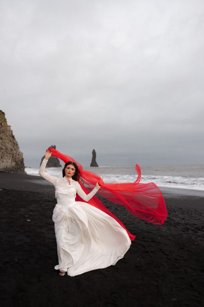stunning picture of the bride at her dream elopement