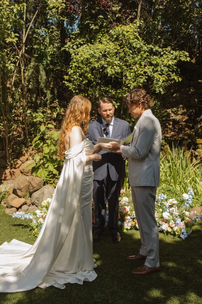 bride and groom at their dream wedding