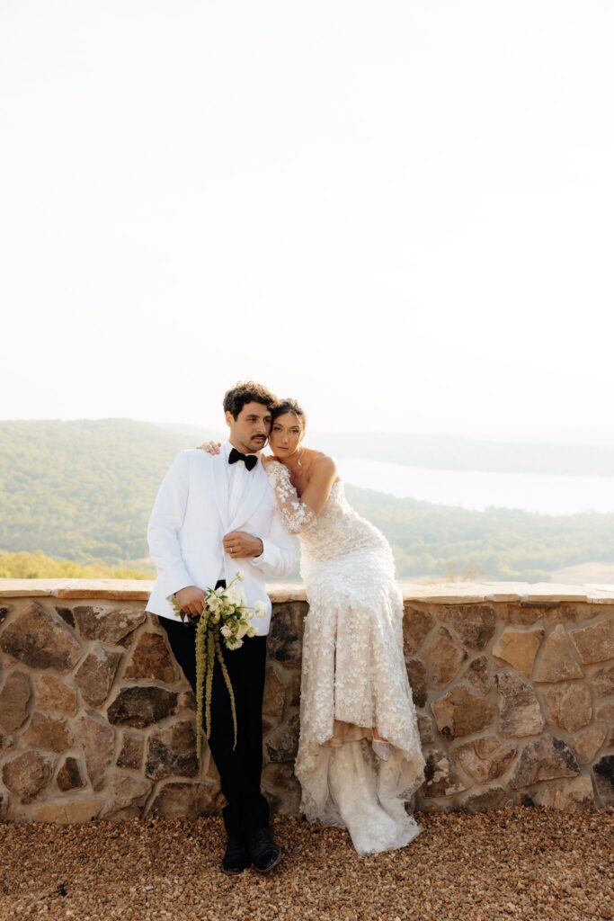 cute picture of the newlyweds hugging