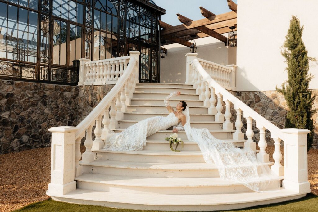 stunning picture of the bride at her dream session