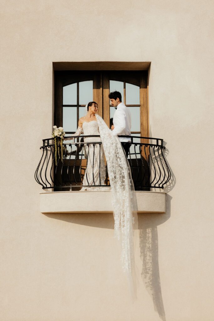 cute picture of the newly married couple at their dream session