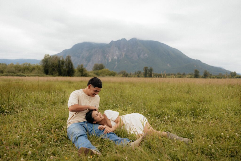 Moody Couples Photos at Elk Fields in North Bend, Washington