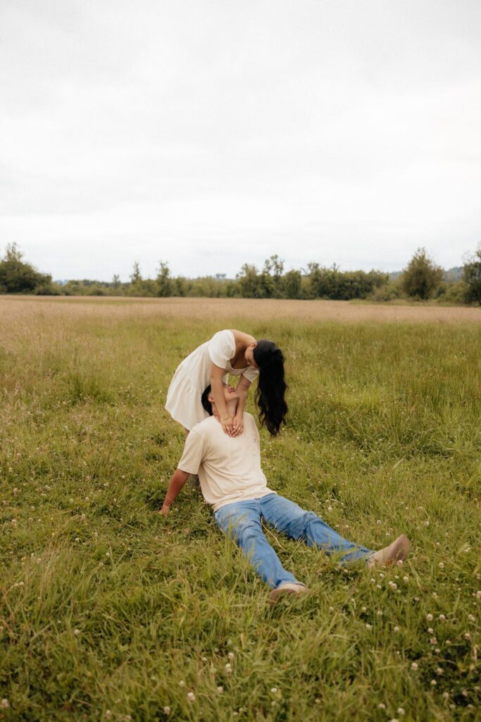 Moody Couples Photos at Elk Fields in North Bend, Washington
