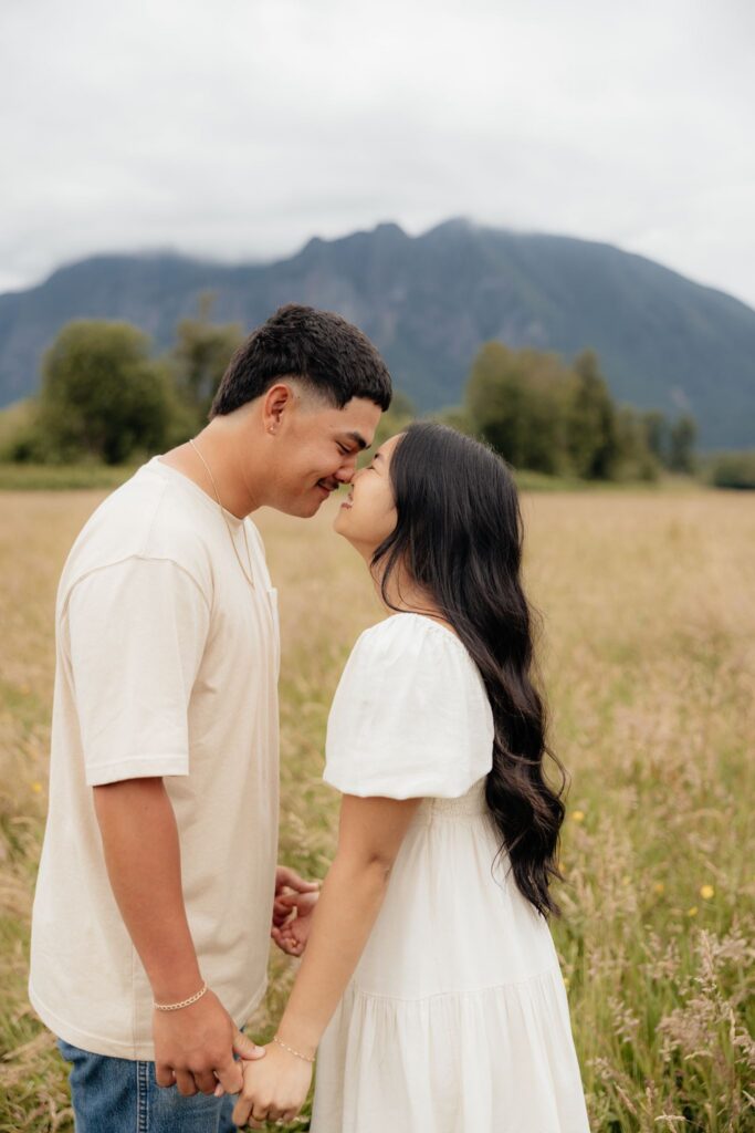 Moody Couples Photos at Elk Fields in North Bend, Washington