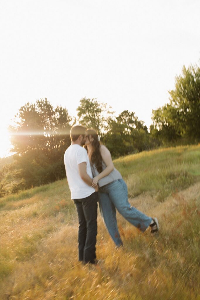 couple dancing during their photoshoot