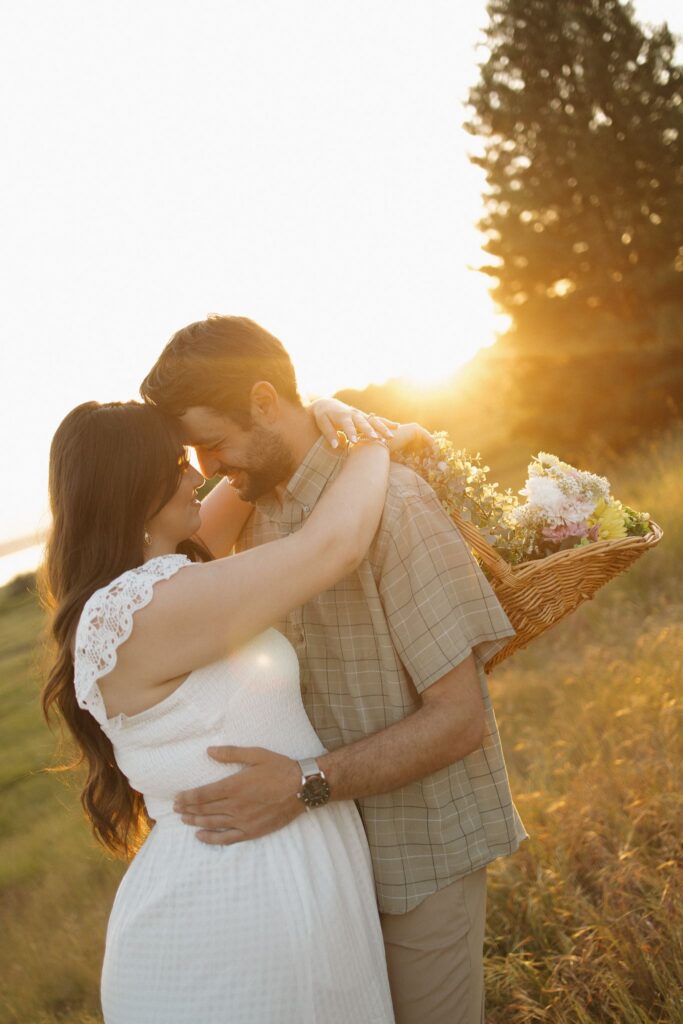 Golden Hour Engagement Photos at Discovery Park | Savannah & Nick in Seattle