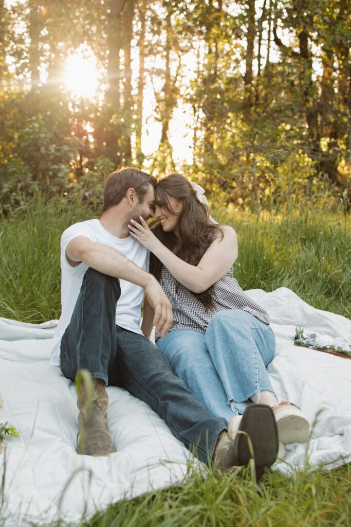 Golden Hour Engagement Photos at Discovery Park | Savannah & Nick in Seattle