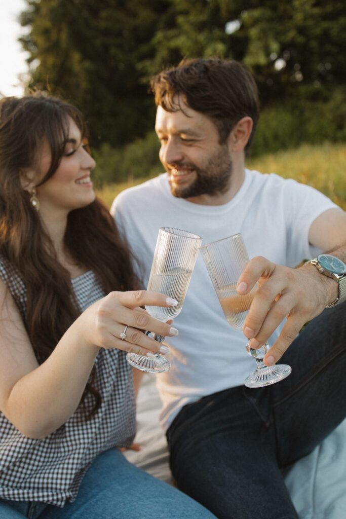 Golden Hour Engagement Photos at Discovery Park | Savannah & Nick in Seattle