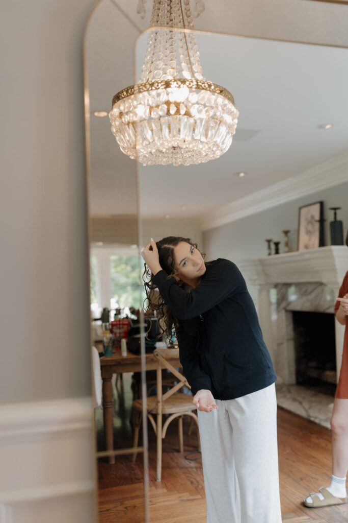bride getting ready for her dream wedding ceremony