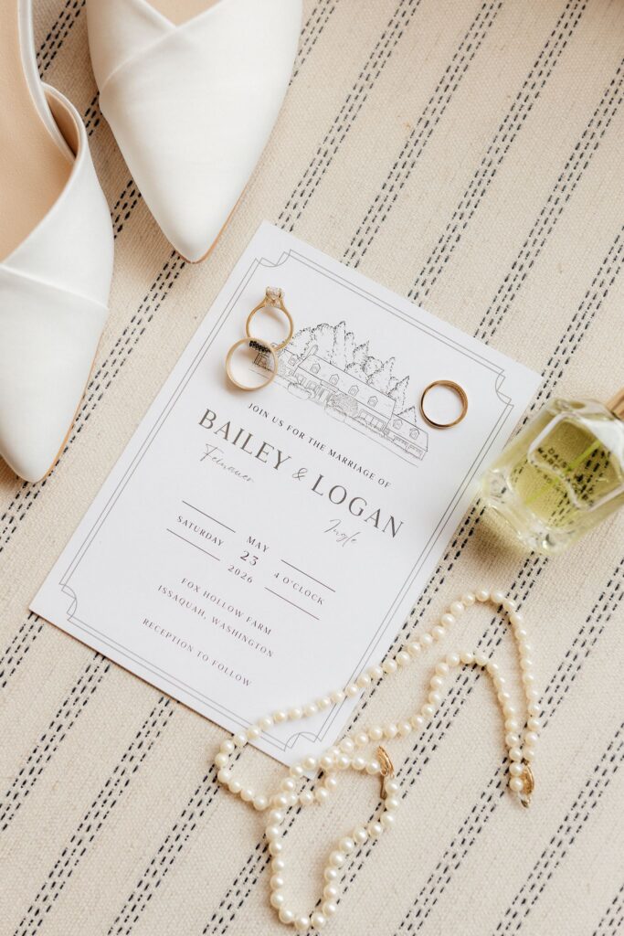elegant and timeless wedding details