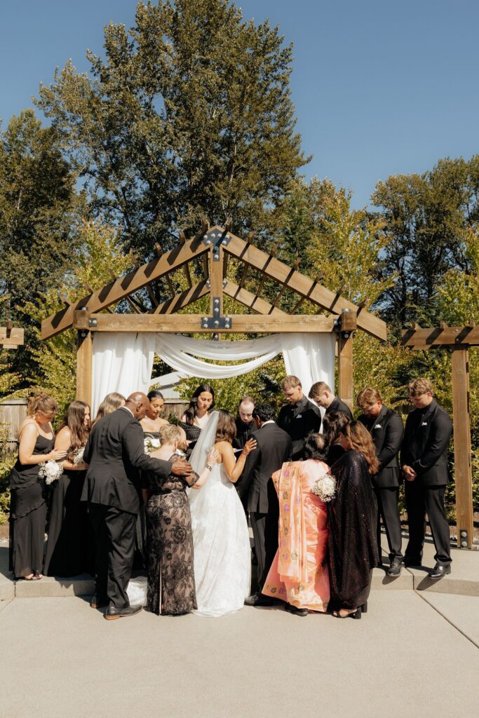 intimate wedding ceremony in VA