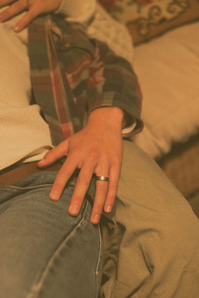 closeup shot of the wedding ring