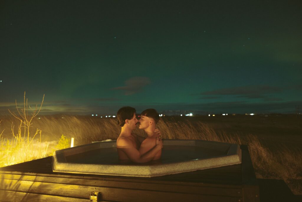romantic bridal session in iceland