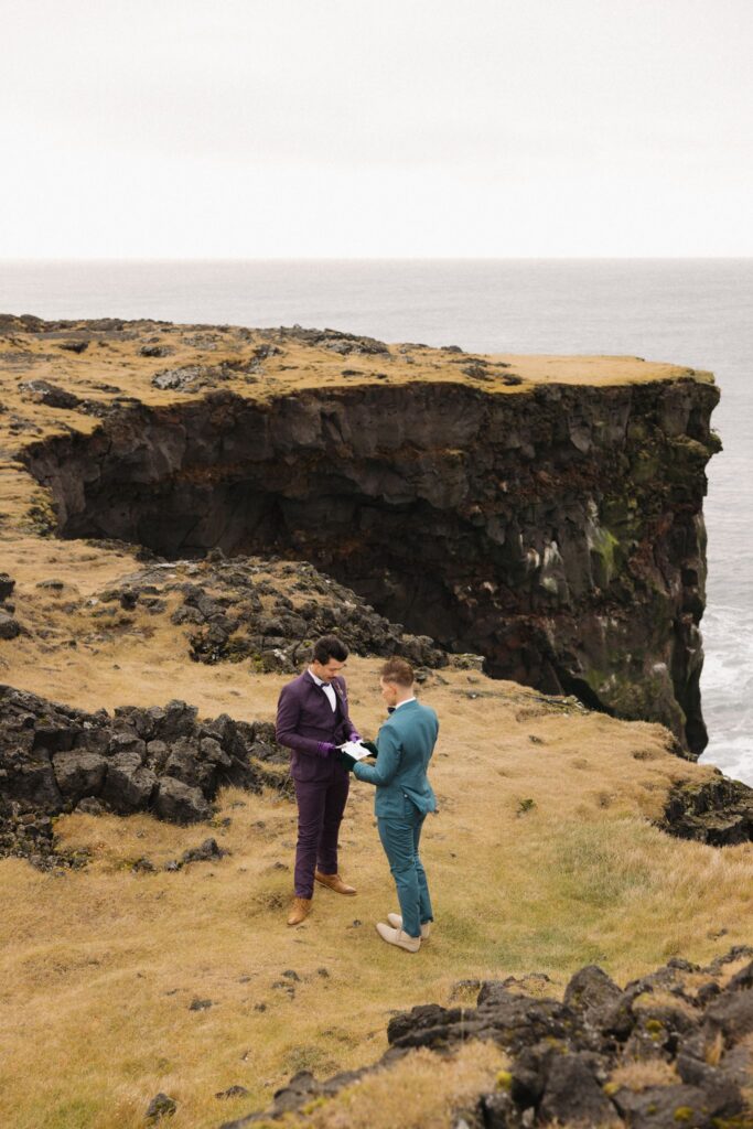 couple at their dream destination elopement
