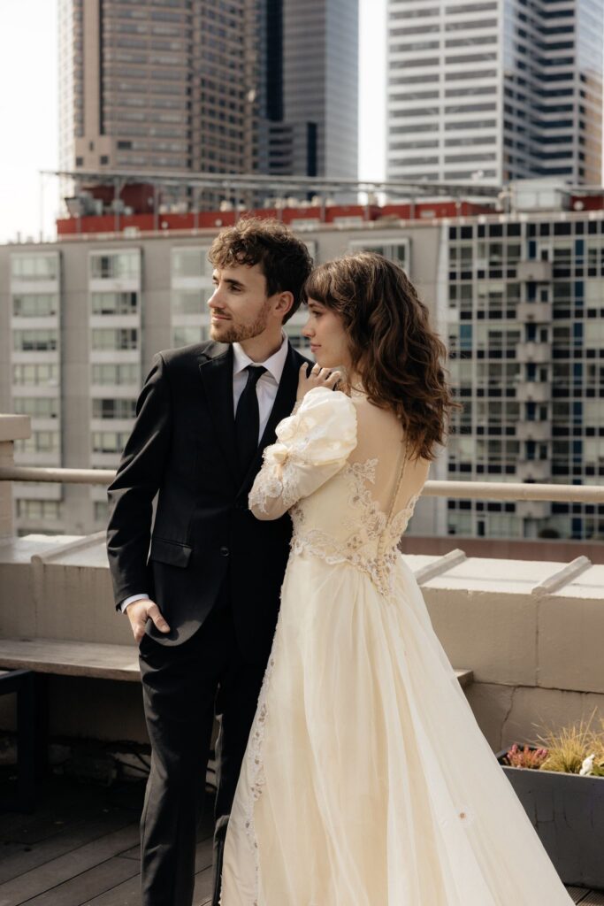 golden hour bridal portraits in VA