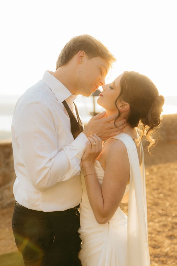 golden hour bridal portraits in VA