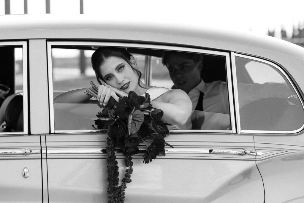 beautiful picture of the bride at her dream wedding day
