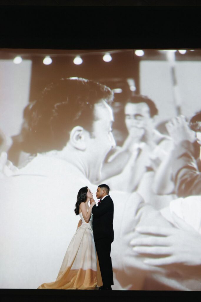 bride and groom hugging during their photoshoot