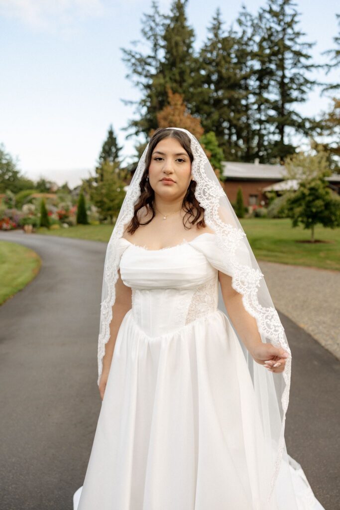 cute picture of the bride at her dream session