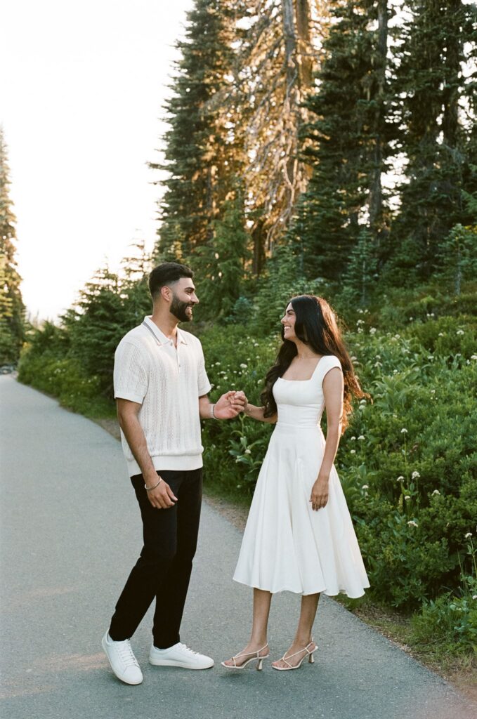 A Romantic Mountain Engagement Session With Nisha & Sunny